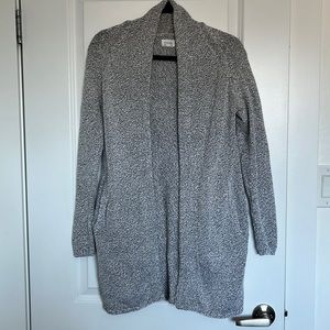 Community heathered grey knit cardigan from Aritzia